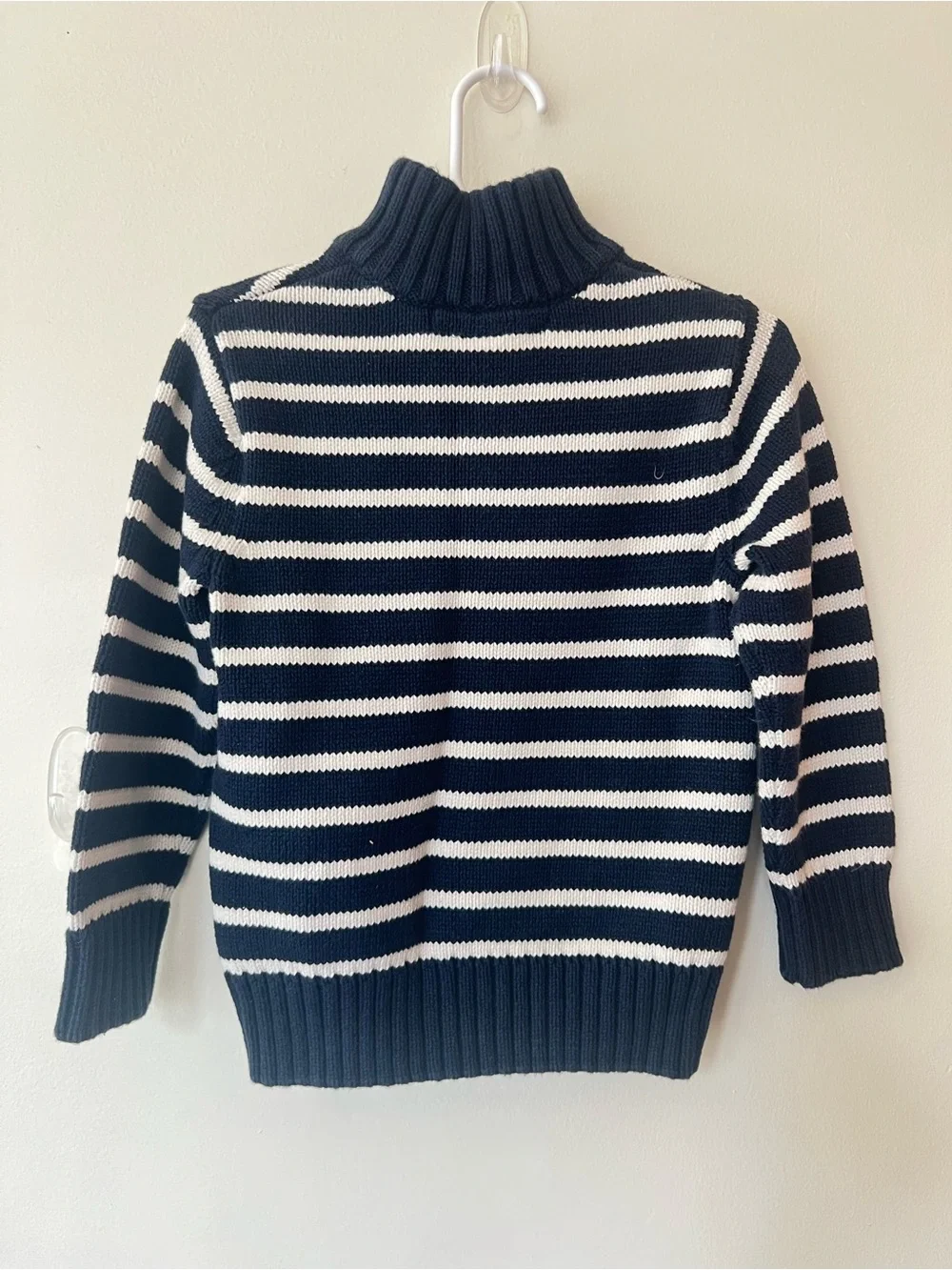 BUBDLE 3T Baby Gap Plaid Flannel + H&M Kids Navy and White Striped Sweater